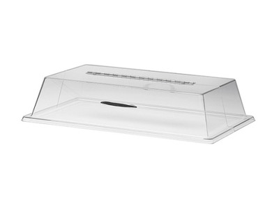 Cal-Mil 329-13 13" W x 18" D x 4" H Polycarbonate Clear Rectangular Display Cover