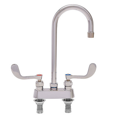 Fisher 53880 12" Stainless Steel Swivel or Rigid Gooseneck Spout Faucet with 4" Centers
