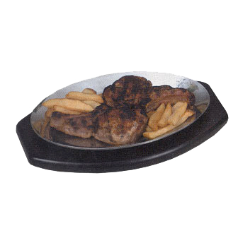 American Metalcraft PLA710 Aluminum Oval Sizzle Platter