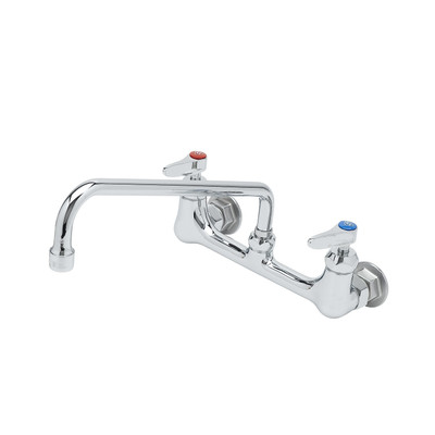 T&amp;S Brass B-0231-CR-SC Faucet 8" OC wall mount base 1/2"NPT female inlets