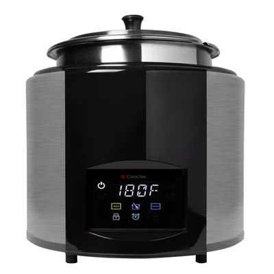 CookTek SAS081-11 SinAqua 14.26" W Aluminum Freestanding Touch Pad Controls Souper Induction Kettle - 100-120 Volts