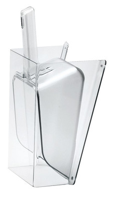 Cal-Mil 1031-64 5" W x 13.75" H x 8.5" D Plastic Wall-Mount Econo Scoop Guard