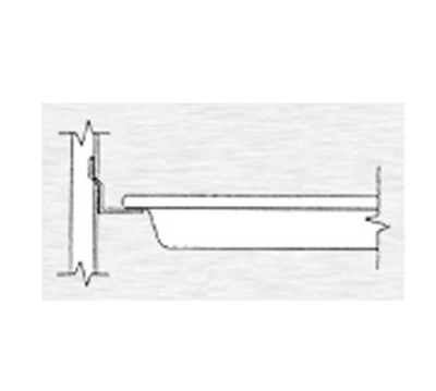Continental Refrigerator 50-P001AB Stainless Steel Half-Section Pan Slide Assembly
