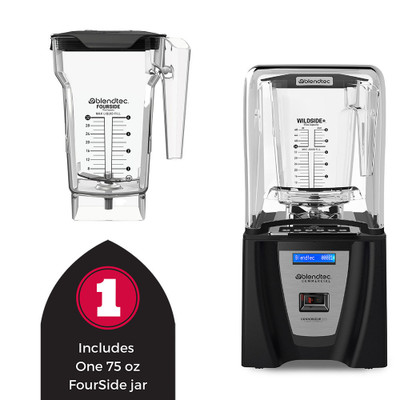 Blendtec C825C11Q-A1DA1A 3.8 HP Connoisseur 825 Blender Package with One 75 Oz. FourSide Jar