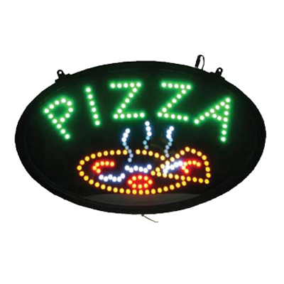 Winco LED-11 14"W x 1-3/4"H Oval Led Sign