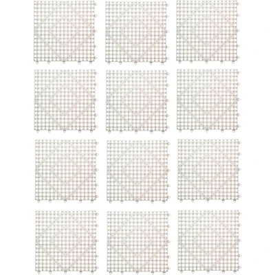 San Jamar VM5280CL-12 12" x 12" Bar Mat Tile and Shelf Liner