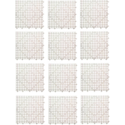 San Jamar VM5280CL-12 12" x 12" Bar Mat Tile and Shelf Liner