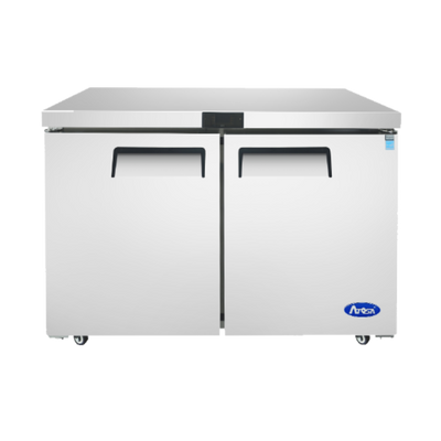 Atosa MGF8402GR 13.38 Cu. Ft. Solid Door Reach-In Undercounter Refrigerator - 115 Volts