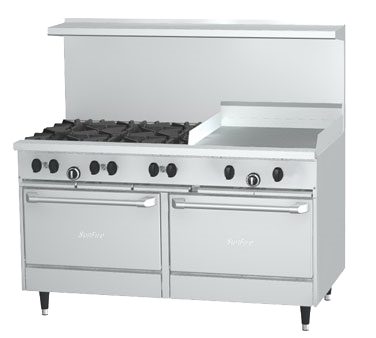 Garland X60-6G24RR 60" Gas Restaurant Range - 30,000 BTU