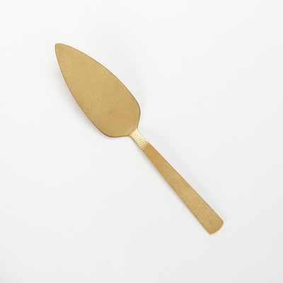 American Metalcraft GVHP10 Pie Server 10&quot; L Hammered 18/0 Stainless Steel Vintage Gold Finish Pie Server