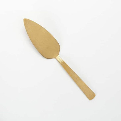 American Metalcraft GVHP10 Pie Server 10" L Hammered 18/0 Stainless Steel Vintage Gold Finish Pie Server