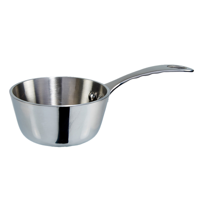 Winco DCSC-3S
 3&quot;
 5 Oz.
 Aluminum / Stainless Steel
 Round
 Mini Saucier