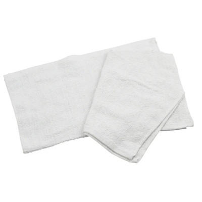Winco BTW-30 16" x 19" White Cotton Bar Towel