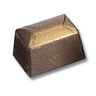 Matfer Bourgeat 380112 Chocolate Mold Wickerwork Square 1" L x 1" W x 0.67" H Polycarbonate