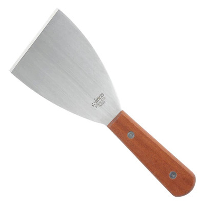 Winco TN526 4-1/2" x 3-1/8" Stainless Steel Scraper