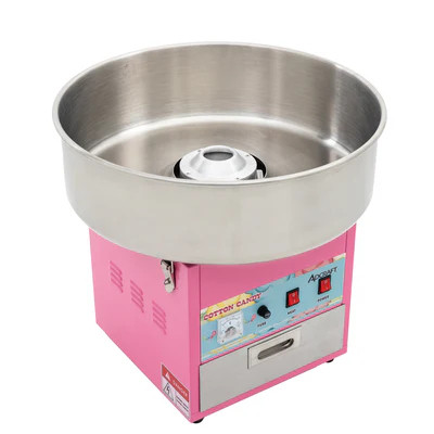 Admiral Craft COT-21 21" Dia. Stainless Steel Bowl 120 Cones Per Hour Two-Switch Cotton Candy Machine