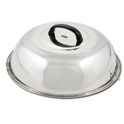 Winco WKCS-14 13-3/4" Dia. Round Stainless Steel Wok Cover