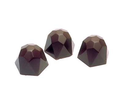 Matfer Bourgeat 380102 Chocolate Mold Diamond 40 Per Sheet 1.25" L x 1" W x 0.75" H Polycarbonate