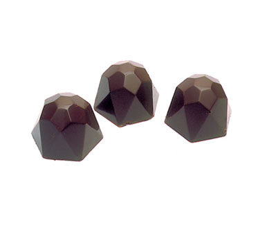 Matfer Bourgeat 380102 Chocolate Mold Diamond 40 Per Sheet 1.25" L x 1" W x 0.75" H Polycarbonate