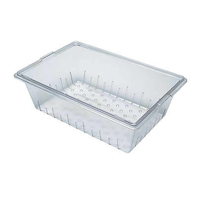 Cambro 18268CLRCW135 9&quot; D Clear Polycarbonate Colander - 4 Cases