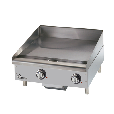 Star 724TA 24" W Stainless Steel Countertop Electric Smooth Steel Ultra-Max Heavy Duty Griddle - 208 Volts