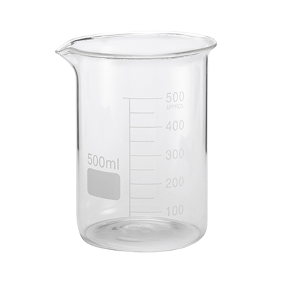 American Metalcraft GBE17 17 Oz. 3.25" Dia. x 5" H Glass Beaker