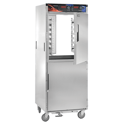 Cres Cor H138PWS1834D AquaTemp 28.25" W Stainless Steel Pass-Thru Mobile Heated Humidity Cabinet - 120 Volts