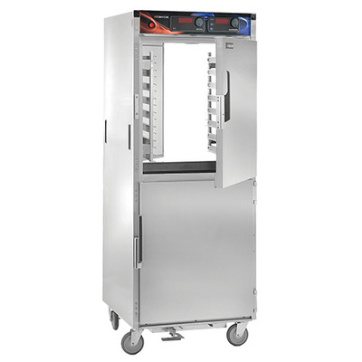 Cres Cor H138PWS1834D AquaTemp 28.25" W Stainless Steel Pass-Thru Mobile Heated Humidity Cabinet - 120 Volts