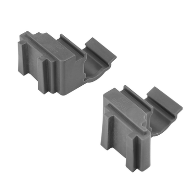 Cambro CBCC1580 Brushed Graphite Camshelving Basics Plus Corner Connector Set - 2/Pack