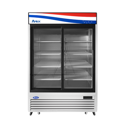 Atosa MCF8709GR 44.9 Cu. Ft. Sliding Door Refrigeration Merchandiser - 115 Volts