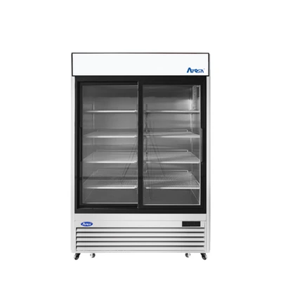 Atosa MCF8709GR 44.9 Cu. Ft. Sliding Door Refrigeration Merchandiser - 115 Volts