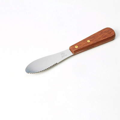 American Metalcraft SPR725 8" Wooden Handle Sandwich Spreader