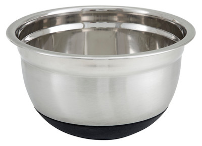 Winco MXRU-500 5 qt. Stainless Steel Mixing Bowl