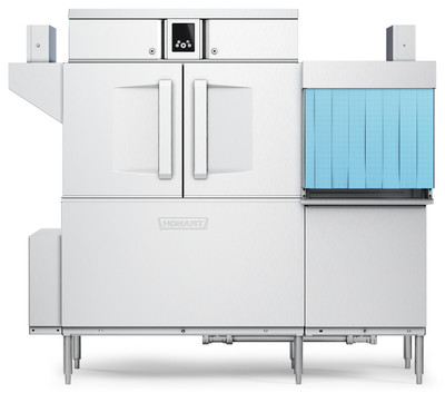 Hobart CL66C-DWR+BUILDUP Low Temp Conveyor Dishwasher With Booster Heater