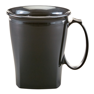 Cambro MDSHM8110 The Harbor Collection 8 oz Black Polypropylene Mug - 48/Case