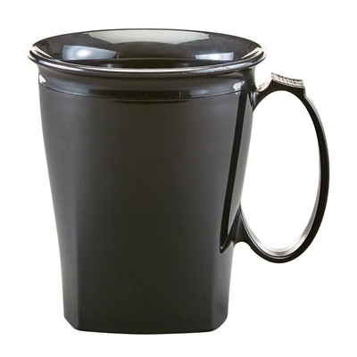Cambro MDSHM8110 The Harbor Collection 8 oz Black Polypropylene Mug - 48/Case