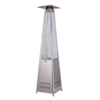 Eastern Tabletop 2800 26&quot; W Base x 23 3/5&quot; W Reflector x 92&quot; H Stainless Steel with Hose and Regulator Included Outdoor Patio Heater