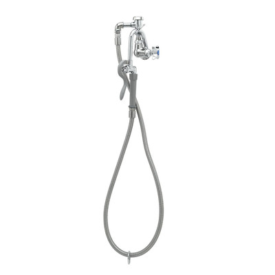 T&S Brass B-0605 Pot & Kettle Filler Assembly B-0068-H flex hose wall mount single control vacuum breaker 68"