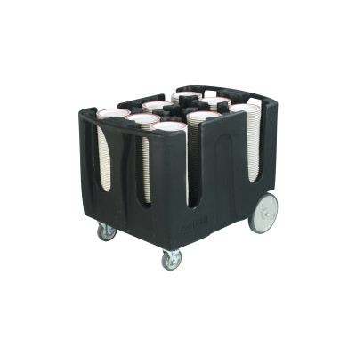 Carlisle ADD603 Black Dish Dolly With Handle Polyethylene Black