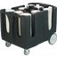 Carlisle ADD603 Black Dish Dolly With Handle Polyethylene Black