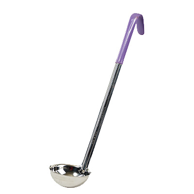 Winco LDC-4P 4 Oz. Stainless Steel Color-Coded Ladle