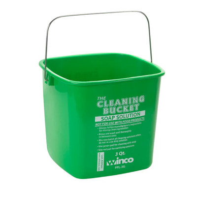 Winco PPL-3G Cleaning Bucket 3 qt