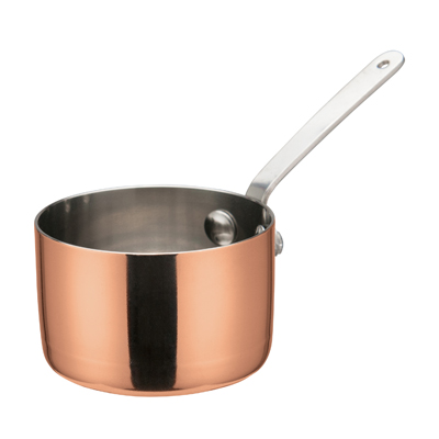 Winco DCWA-202C
2-3/4"
5 Oz.
Copper
Round
Mini Sauce Pan