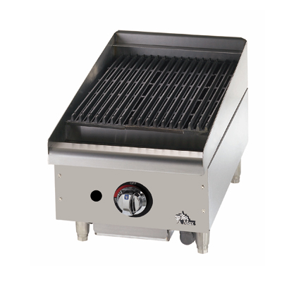 Star 6015CBF Star-Max® 15" Gas Countertop Charbroiler with Adjustable Control Valve - 40,000 BTU