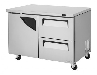 Turbo Air TUF-48SD-D2-N 48.25"W Two-Section Super Deluxe Series Undercounter Freezer