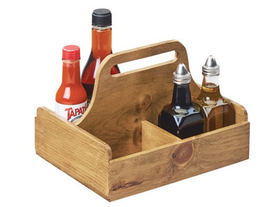 Cal-Mil 3692-99 Madera Condiment Caddy 9-3/4"W x 8"D x 7-1/2"H
