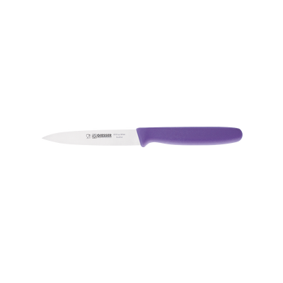 Matfer Bourgeat 182803 4" Giesser Messer Paring Knife with Purple Handle