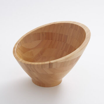 American Metalcraft BAMSL82 8.25" 22 Oz. Bamboo Round Bowl
