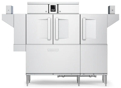 Hobart CL76-BAS+BUILDUP Low Temp Conveyor Dishwasher 0.56 Gallon/Rack Stainless Steel Enclosure Panels Microprocessor Controls