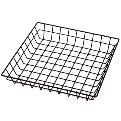 American Metalcraft SQGB12 Iron Black Square Wire Grid Basket